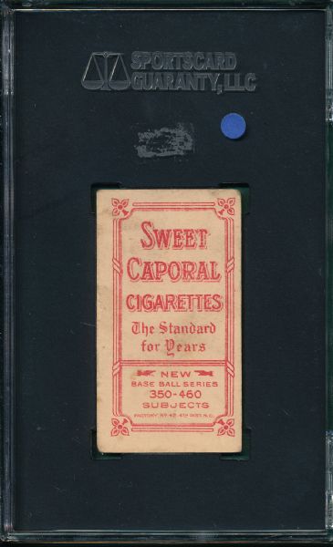 1909-1911 T206 Donlin, Batting, Sweet Caporal Cigarettes SGC 40