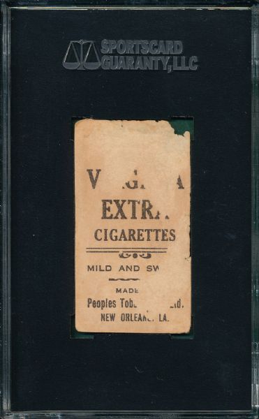1911-16 T216 Danny Murphy Virginia Extras Cigarettes SGC Authentic