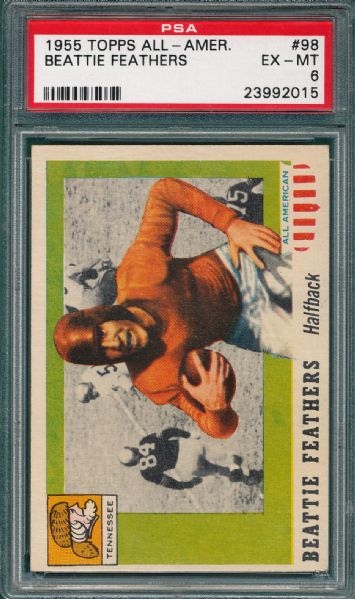 1955 Topps All American FB #98 Beattie Feathers PSA 6 *SP*