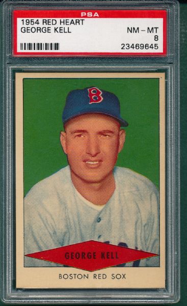 1954 Red Heart George Kell PSA 8