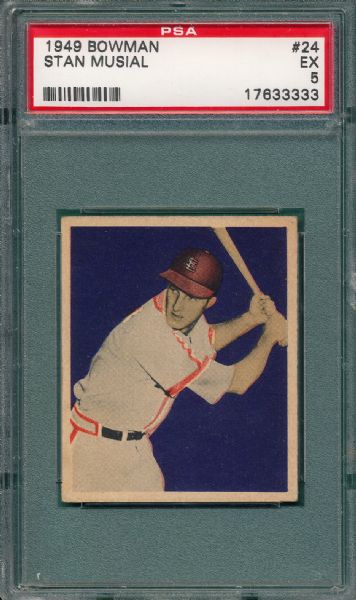 1949 Bowman #24 Stan Musial PSA 5