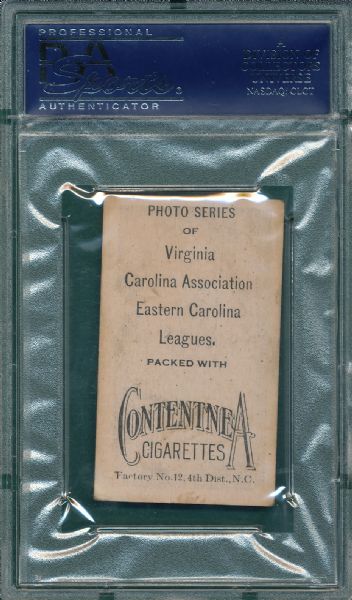 1910 T209 Clunk Contentnea Cigarettes PSA 4