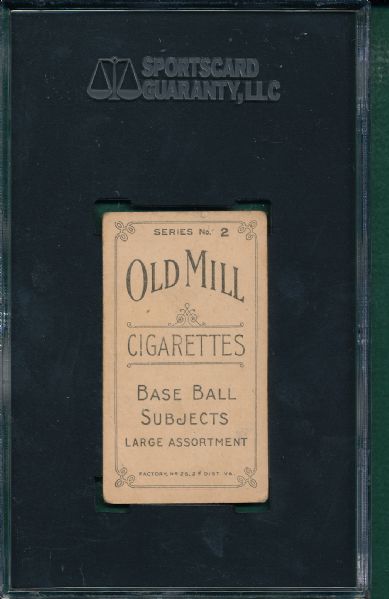 1910 T210-2 Fisher Old Mill Cigarettes SGC 40