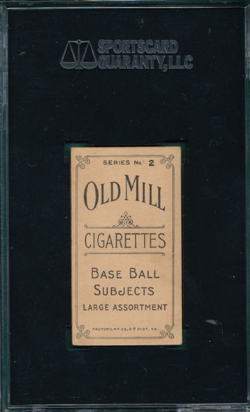 1910 T210-2 Landgraf Old Mill Cigarettes SGC 40