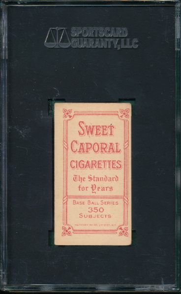 1909-1911 T206 Willis, Portrait, Sweet Caporal Cigarettes SGC 50