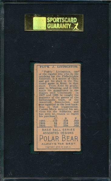 1911 T205 Livingston Polar Bear Tobacco SGC 40