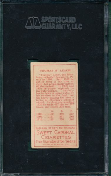 1911 T205 Leach Sweet Caporal Cigarettes SGC 45