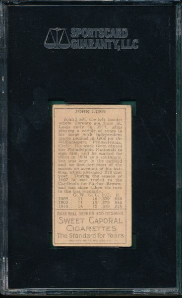 1911 T205 Lush Sweet Caporal Cigarettes SGC 50