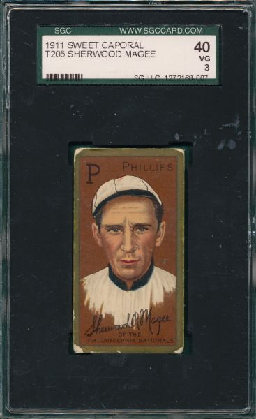 1911 T205 Magee Sweet Caporal Cigarettes SGC 40