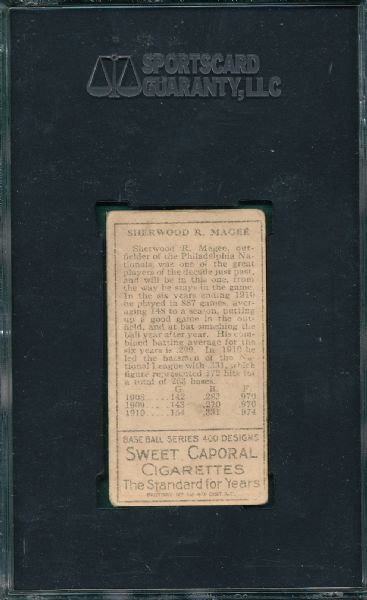 1911 T205 Magee Sweet Caporal Cigarettes SGC 40