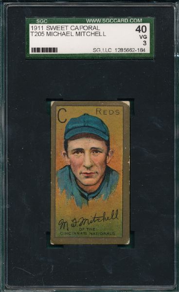 1911 T205 Mitchell Sweet Caporal Cigarettes SGC 40