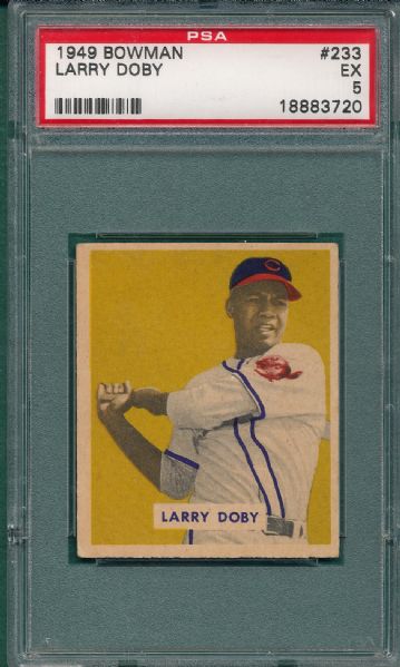 1949 Bowman #233 Larry Doby PSA 5 *High #* *Rookie*