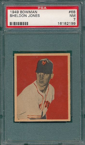 1949 Bowman #68 Sheldon Jones PSA 7