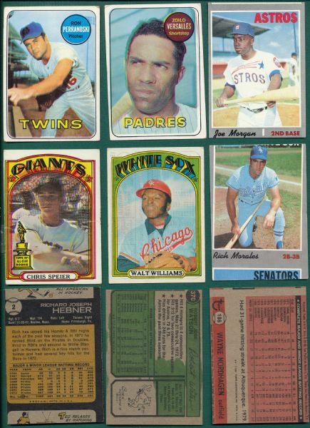 1964-81 Baseball Miscuts, Misprints and Errors Collection Lot of (38)