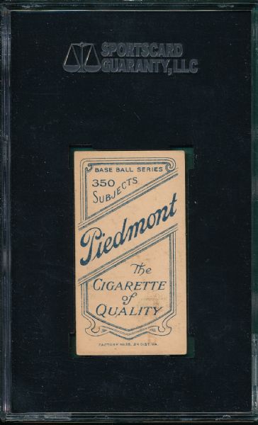 1909-1911 T206 Charles Piedmont Cigarettes SGC 60