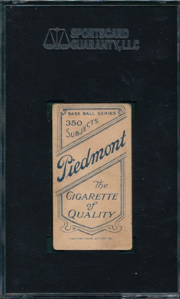 1909-1911 T206 Marshall Piedmont Cigarettes SGC 50