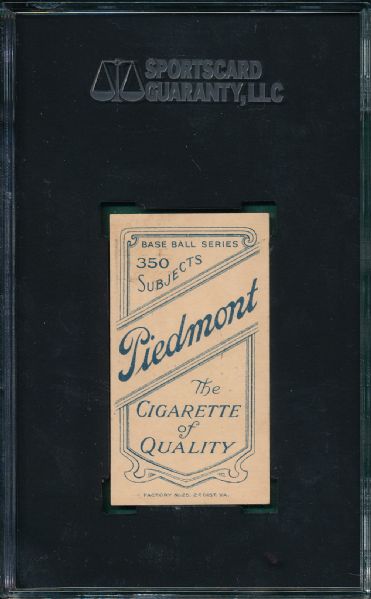 1909-1911 T206 Knabe Piedmont Cigarettes SGC 70