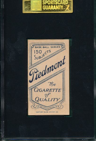 1909-1911 T206 Murphy, Horizontal, Piedmont Cigarettes SGC 60