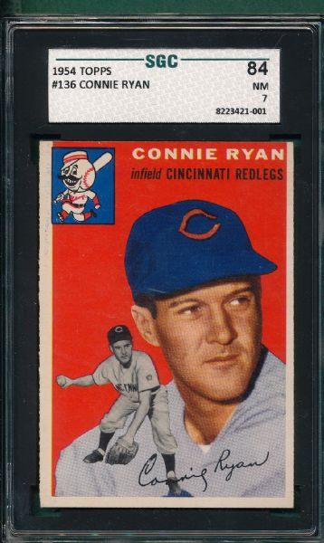 1954 Topps #136 Connie Ryan SGC 84