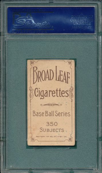 1909-1911 T206 Graham, Peaches, Broad Leaf Cigarettes PSA 2 *Low Pop*