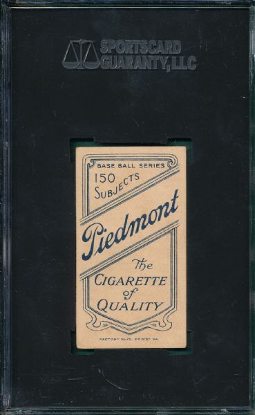 1909-1911 T206 Jones, Tom, Piedmont Cigarettes SGC 45