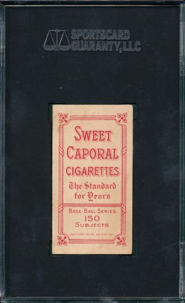 1909-1911 T206 Dahlen, Boston, Sweet Caporal Cigarettes SGC 60