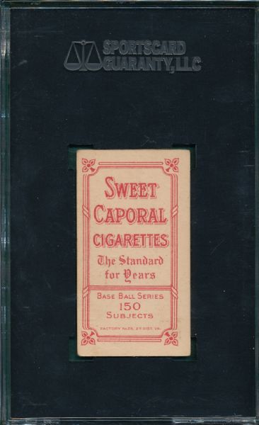 1909-1911 T206 Lindaman Sweet Caporal Cigarettes SGC 60 *Factory 25* 