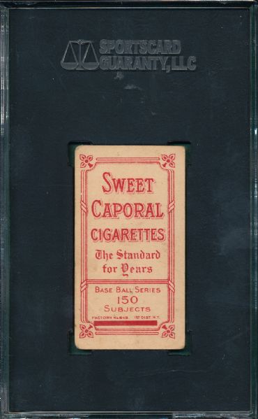 1909-1911 T206 Manning Sweet Caporal Cigarettes SGC 40