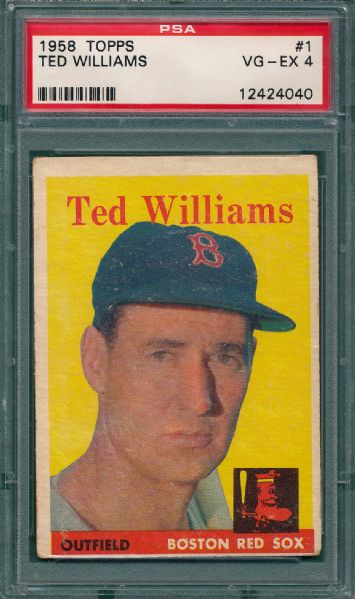 1958 Topps #1 Ted Williams PSA 4