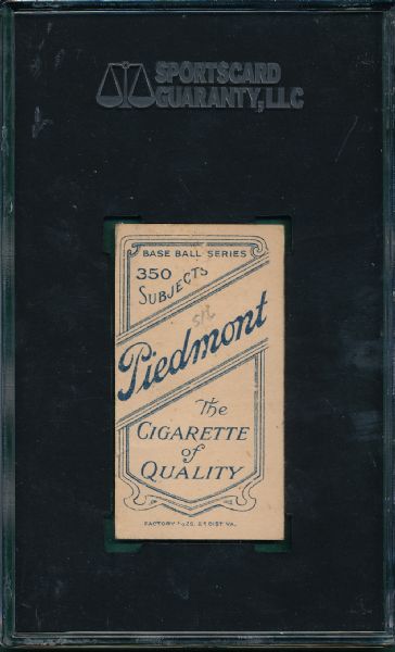1909-1911 T206 Seitz Piedmont Cigarettes SGC 20 *Southern League*