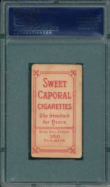1909-1911 T206 Nichols, Batting, Sweet Caporal Cigarettes PSA 2.5