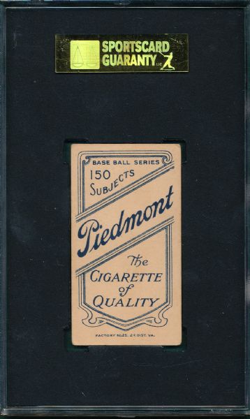 1909-1911 T206 Flick Piedmont Cigarettes SGC 50