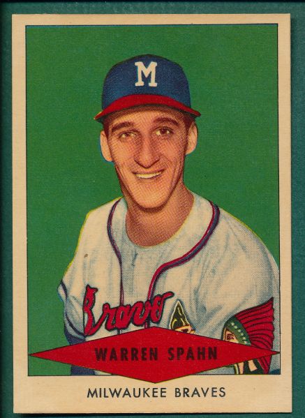 1954 Red Heart Warren Spahn