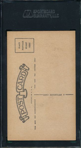 1947-66 Exhibit Baseball Andy Seminick SGC 60 w/Rare Mutoscope Postcard Back