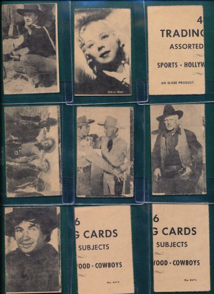 1947 Elgee Products ‘Bond Bread’ perforated, two-sided cards (22) Card Lot