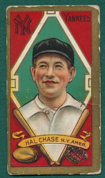 1911 T205 Chase, Both Ears Hassan Cigarettes 