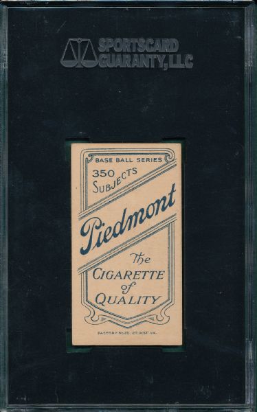1909-1911 T206 Ritter Piedmont Cigarettes SGC 80