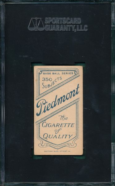 1909-1911 T206 Delehanty, Jim Piedmont Cigarettes SGC 30