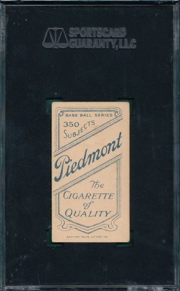 1909-1911 T206 Knight, Portrait, Piedmont Cigarettes SGC 60
