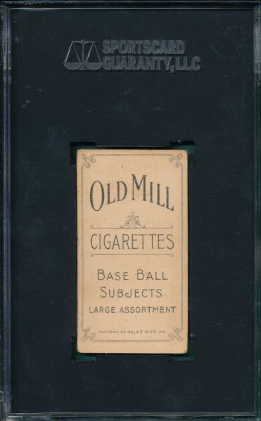1909-1911 T206 Taylor Old Mill Cigarettes SGC 45