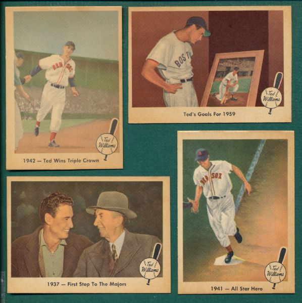 1959 Fleer Ted Williams Lot of (37) *Crease Free*