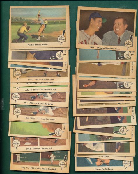 1959 Fleer Ted Williams Lot of (37) *Crease Free*