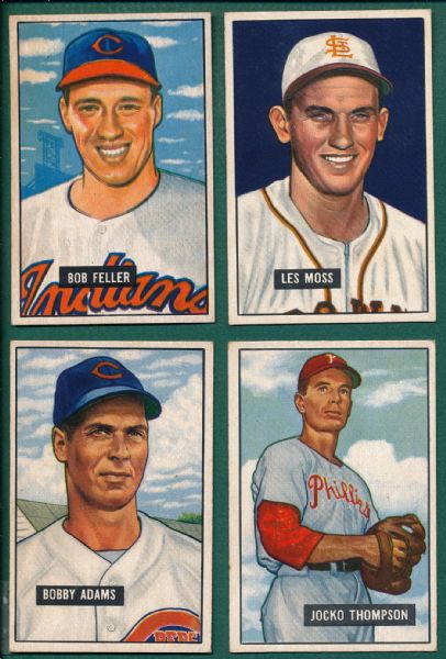 1948-52 Bowman Lot of (7) W/ Feller