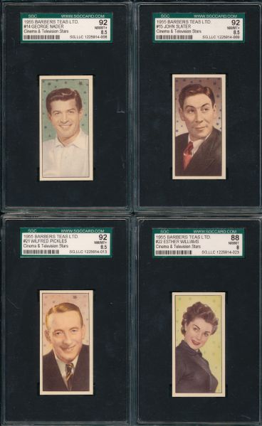 1955 Barbers Tea LTD Near Set (23/24) W/ Checklist SGC 88-98