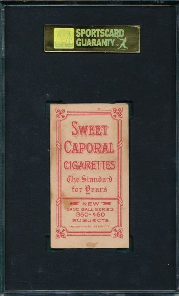 1909-1911 T206 Sweeney, Jeff, Sweet Caporal Cigarettes SGC 60 *Factory 25* 