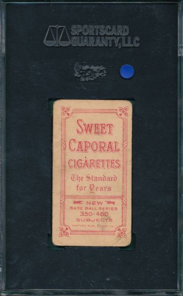 1909-1911 T206 Ball, Cleveland, Sweet Caporal Cigarettes SGC 30 *Factory 25* 