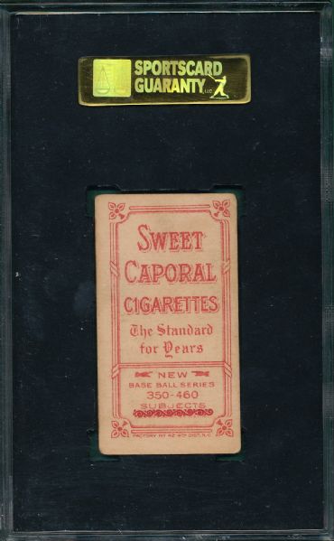 1909-1911 T206 Steinfeldt, Bat, Sweet Caporal Cigarettes SGC 30 