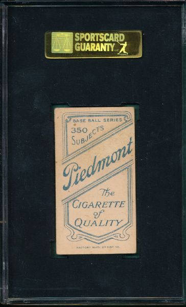 1909-1911 T206 Steinfeldt, Portrait, Piedmont Cigarettes SGC 30 *Presents Better*