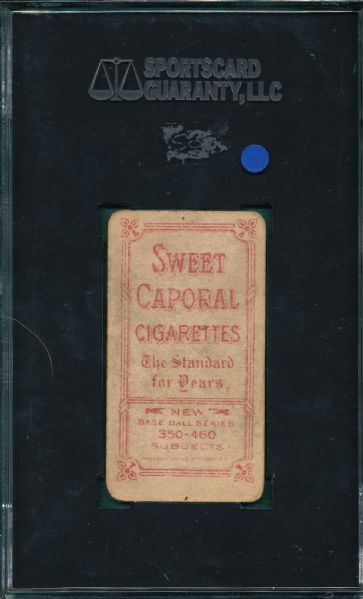 1909-1911 T206 Wheat Sweet Caporal Cigarettes SGC 10