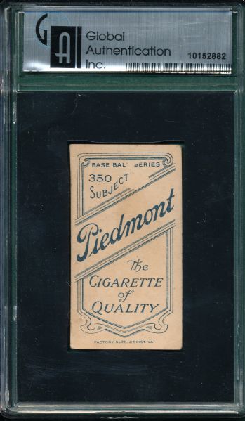 1909-1911 T206 Blackburne Piedmont Cigarettes GAI 3.5